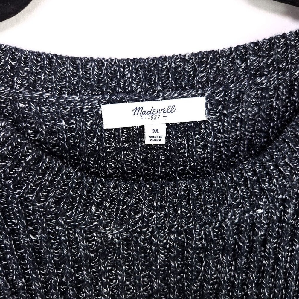 Madewell Pullover Sweater Silk Linen Womens Medium Layered Hem Long Sleeve - Picture 7 of 11